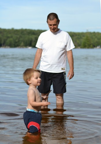 ocean or lake, this child is in love with water