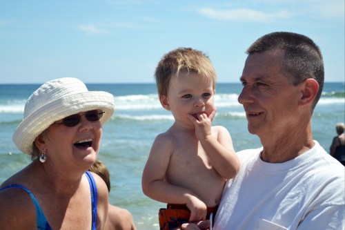 a very happy Grammy and Papa