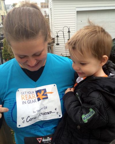Running in the Get Your Rear in Gear 5K and even better - raising over $1000 for Colon Cancer.