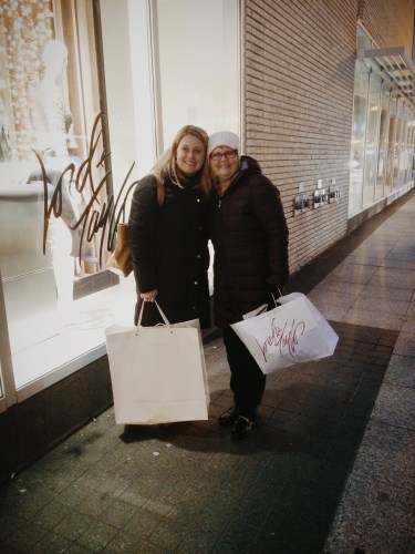 Our annual Newbury Street shopping trip, less than two weeks ago. 